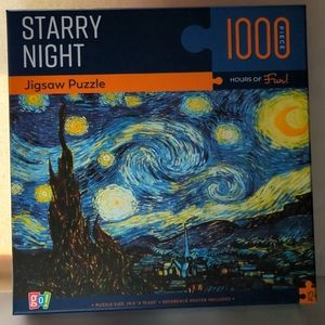 New GO!Games Vincent Van Gogh Starry Night 1000 piece puzzle